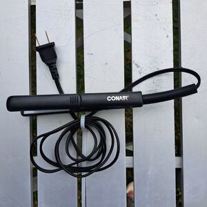 CONAIR MINIPRO CERAMIC FLAT IRON HAIR STRAIGHTENER BLACK 1/2" COMPACT TRAVEL